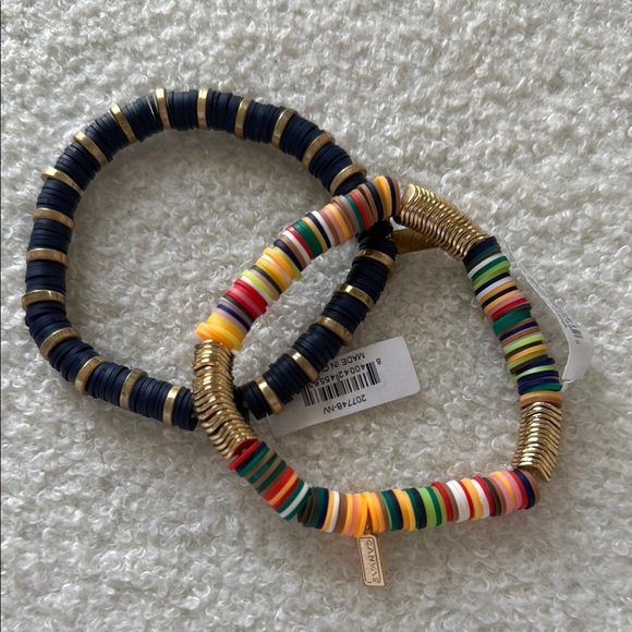 canvas Jewelry - Colorful Beaded Bracelets Set